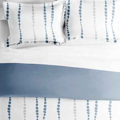 Shop Ienjoy Home Urban Vibe Navy Reversible Pattern Duvet Cover Set Ultra Soft Microfiber Bedding, King/cal-king In Blue