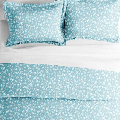 Shop Ienjoy Home Wheatfield Pale Blue Pattern Duvet Cover Set Ultra Soft Microfiber Bedding, King/cal-king