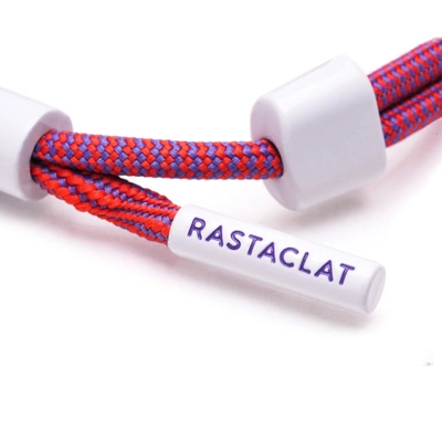 Shop Rastaclat Original Hand Knotted Fine Line Adjustable Bracelet In Red