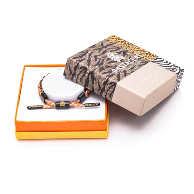 Rastaclat Original Hand Braided Fast And Tall Adjustable Bracelet In Brown