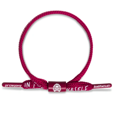 Shop Rastaclat Original Hand Assembled Red Believe In Yourself Adjustable Single Lace Bracelet