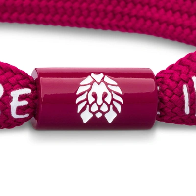 Rastaclat Original Hand Assembled Red Believe In Yourself Adjustable Single Lace Bracelet