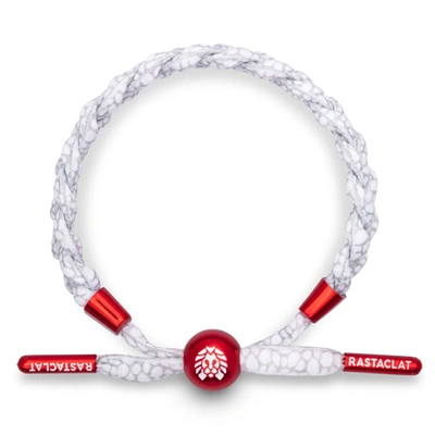 Rastaclat Original Hand Braided Fangs Adjustable Bracelet In Red