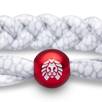 Rastaclat Original Hand Braided Fangs Adjustable Bracelet In Red