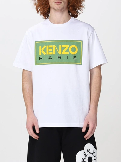 Shop Kenzo T Shirt Mm Man In Bianco