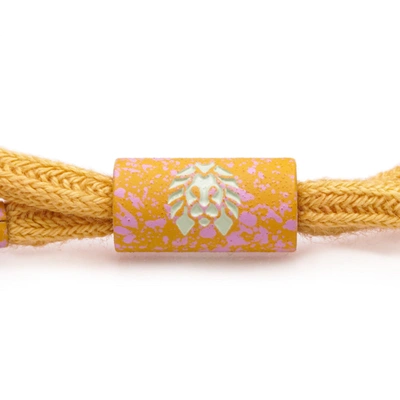 Shop Rastaclat Original Hand Braided Yellow Solace Adjustable Bracelet In Gold