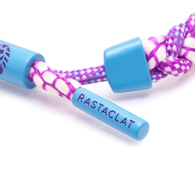 Rastaclat Original Hand Braided Plum Punch Adjustable Bracelet In Pink