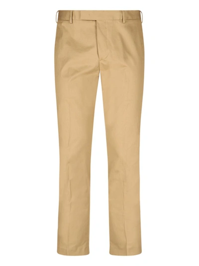 Shop Pt Torino Trousers In Beige