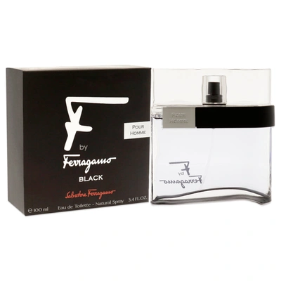 Shop Ferragamo F Black By Salvatore  For Men - 3.4 oz Edt Spray