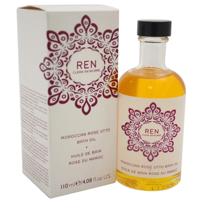 Shop Ren Moroccan Rose Otto Bath Oil By  For Unisex - 3.7 oz Oil In Silver