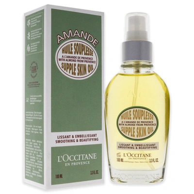 Shop L'occitane Almond Supple Skin Oil For Unisex 3.4 oz Body Oil In Silver