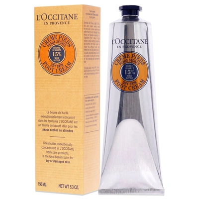 Shop L'occitane Loccitane Shea Butter Foot Cream - Dry Skin For Unisex 5.2 oz Foot Cream In Black