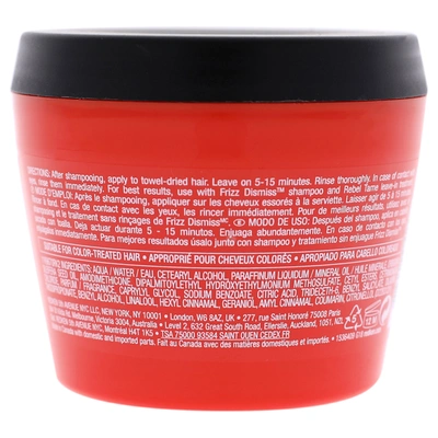Shop Redken Frizz Dismiss Mask Intense Smoothing Treatment For Unisex 8.5 oz Masque In Red