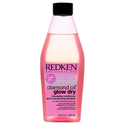 Shop Redken Diamond Oil Glow Dry Detangling Conditioner For Unisex 8.5 oz Conditioner In Black