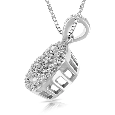 Vir Jewels 1/10 Cttw Diamond Pendant Necklace .925 Sterling Silver With 18 Inch Chain In Silver
