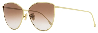 Shop Victoria Beckham Women's Cat-eye Sunglasses Vb209s 722 Gold 59mm