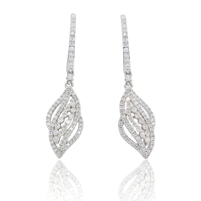 Shop Diana M. Diamond Earrings In White