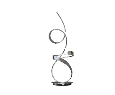 Shop Finesse Decor Amsterdam Chrome Table Lamp // Led Strip & Touch Dimmer In Multi