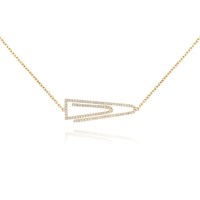 Diana M. Fine Jewelry 14k 0.37 Ct. Tw. Diamond Necklace In White