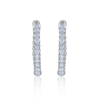 Diana M. Diamond Earrings In White