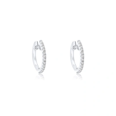 Diana M. Diamond Earrings In White