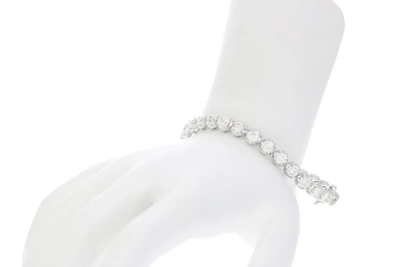 Vir Jewels 8 Cttw I1-i2 Certified Diamond Bracelet 14k White Gold K-l Tennis Round 7 Inch In Silver