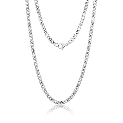 Adornia 5mm Cuban Chain Silver 24" In Silver
