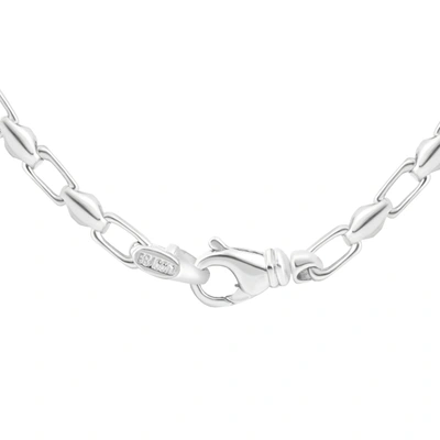 Pompeii3 Men's 14k Gold (43gram) Or Platinum (80gram) 4.5mm Link Chain Necklace 22" In Silver