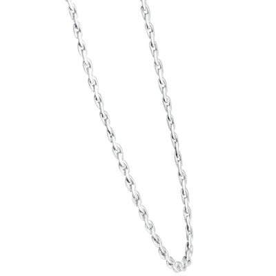 Pompeii3 Men's 14k Gold (40gram) Or Platinum (75gram) 5mm Link Chain Necklace 20" In Silver
