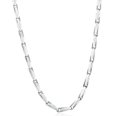 Pompeii3 Men's 14k Gold (106gram) Or Platinum (199gram) 6mm Link Chain Necklace 24" In Silver