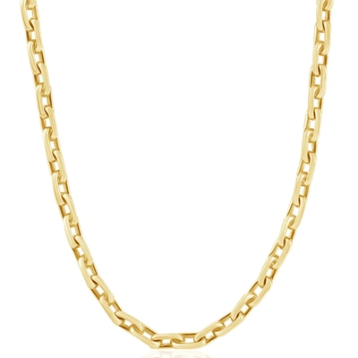 Shop Pompeii3 Men's 14k Gold (39gram) Or Platinum (73gram) 5.5mm Link Chain Necklace 18"