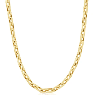 Pompeii3 Men's 14k Gold (39gram) Or Platinum (73gram) 5.5mm Link Chain Necklace 18" In Gold