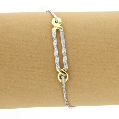 Vir Jewels 1/10 Cttw Diamond Bolo Bracelet Yellow Gold Plated Over Silver Two Row Style In Gold