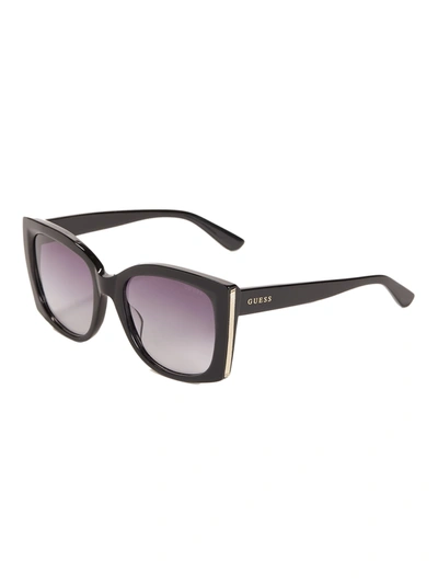 Shop Guess Factory Oversized Plastic Butterfly Sunglasses In Purple