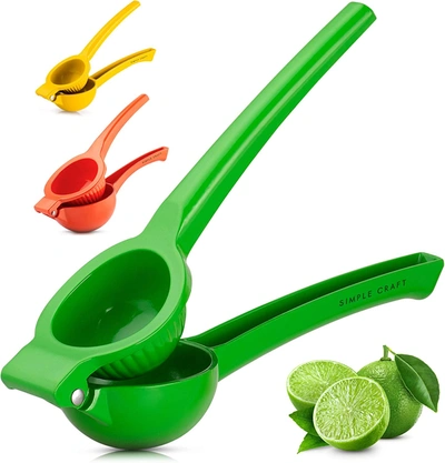 Shop Zulay Kitchen Lemon Squeezer - Premium Single Bowl Citrus Juicer In Green