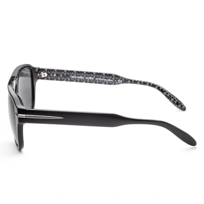 Shop Michael Kors Men's Burbank 56mm Sunglasses In Black