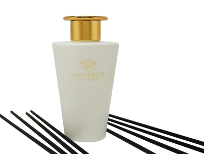 Shop Vivience White Bottle Gold Cap Reed Diffuser, "zen Tea" Scent