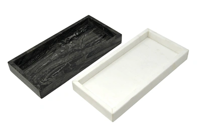 Shop Vivience White Marble Tray