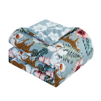 Shop Chic Home Mairina 5-piece Reversible Comforter Set In Blue