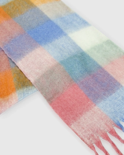 Shop Belle & Bloom Vail Checkered Scarf In Multi