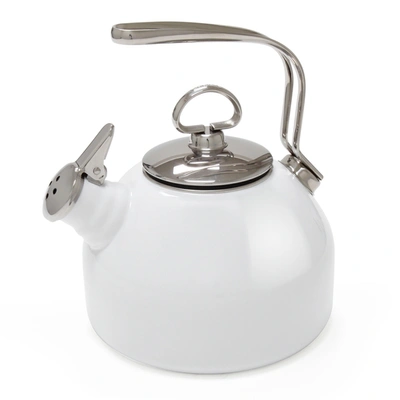 Shop Chantal Classic Enamel-on-steel Teakettle, 1.8 Quart In White