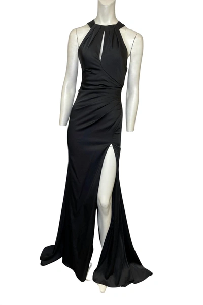 Shop Faviana Black Evening Gown In Black