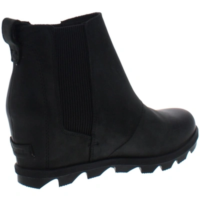 Shop Sorel Joan Of Arctic Ii Womens Nubuck Pull On Wedge Boots In Black