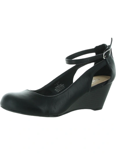Sun + Stone Miley Womens Adjustable Dressy Wedge Heels In Multi