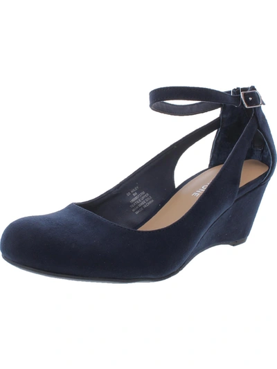 Sun + Stone Miley Womens Adjustable Dressy Wedge Heels In Multi