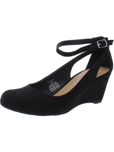 Sun + Stone Miley Womens Adjustable Dressy Wedge Heels In Multi