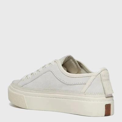 Shop Allsaints Milla Suede Sneaker In White