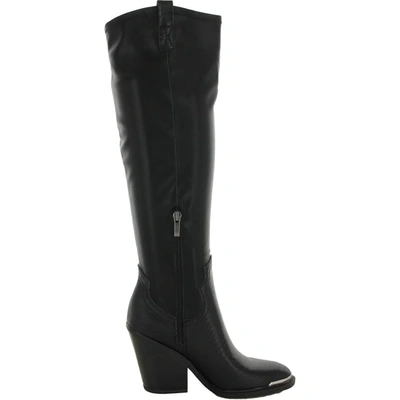 Franco Sarto Glenice 2 Womens Faux Leather Stacked Heel Knee-high Boots In Multi