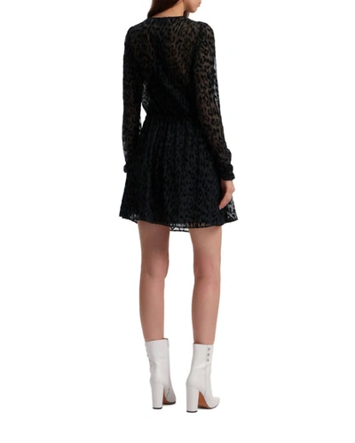 Shop Iro Layana Long Sleeve Mini Dress In Black