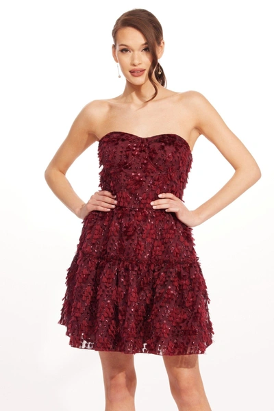 Eva Franco Cossette Dress In Burgundy
